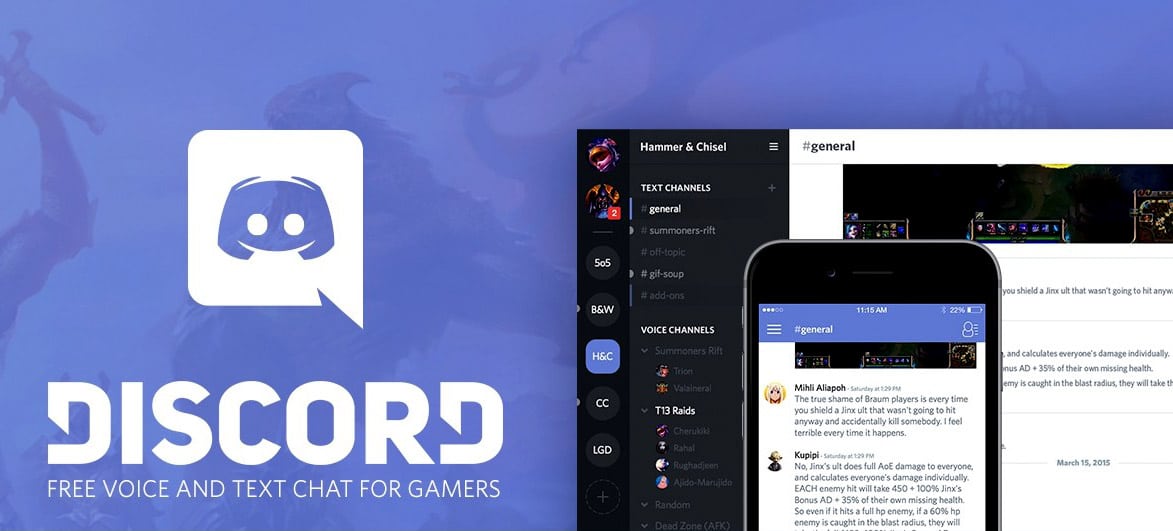 Aplicación discord - Ideal para comunicarse entre gamers logo dispositivos