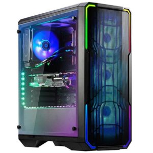 Computadora gamer - Gabinete semitransparente luminoso